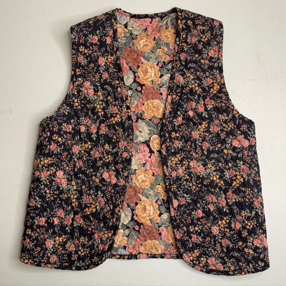Reversible Vintage Quilted Vest